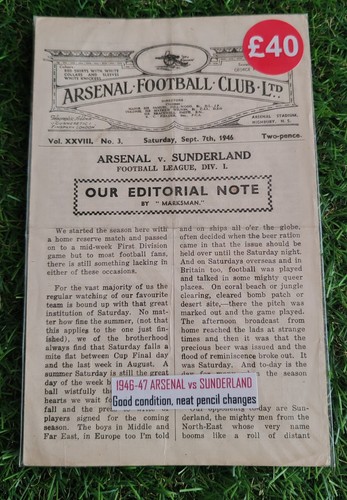 Arsenal sunderland 1946 47 - v,