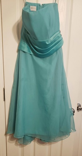 Mori lee turquoise strapless - mori,
