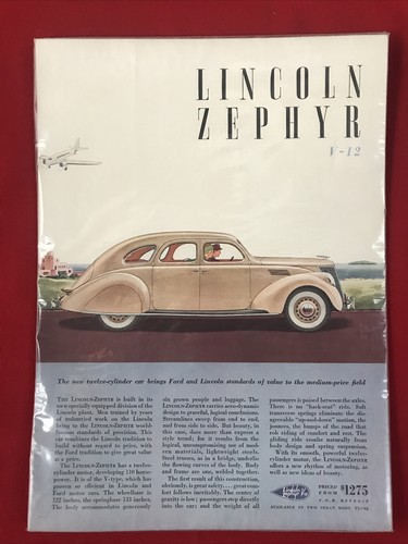 Vintage print lincoln - ad,