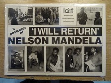NELSON MANDELA, I WILL RETURN, SET OF 8 POSTCARDS STILL SEALED.