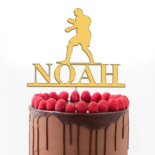 Personalised boxing cake - personalised,