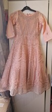 Elegant peach wedding gown - peach,