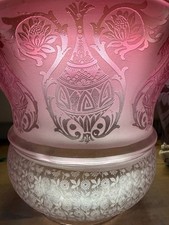 antique cranberry acid etched