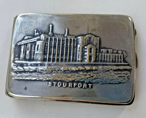 Antique stourport match box - stourport,