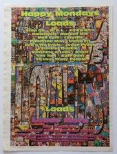 HAPPY MONDAYS - Loads - Original A3 Poster Size Music Press Advert From 1995