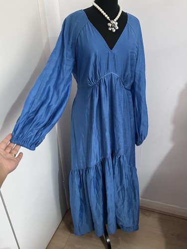 Monsoon blue tiered maxi dress - monsoon,