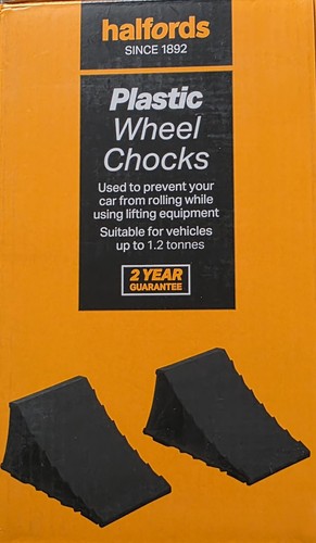 Halfords wheel chocks - halfords, chocks.