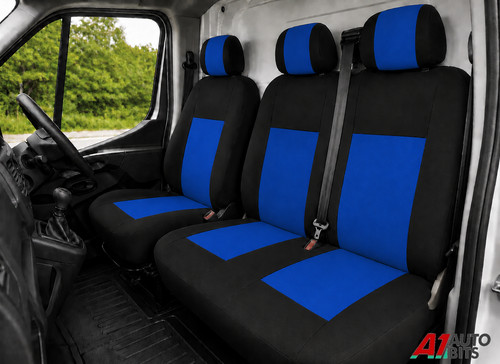 Quality blue fabric seat - fabric,