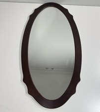 Large Oval Wall Mirror Dark