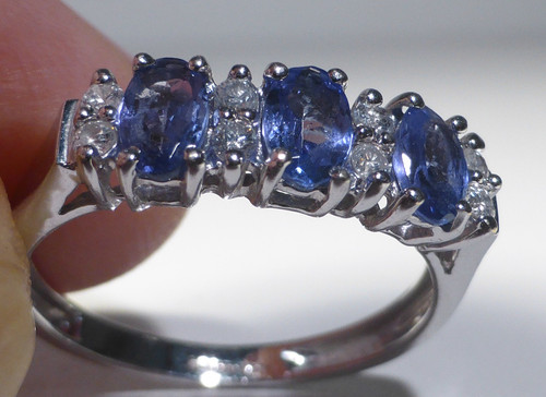 9ct gold ring tanzanite - 9ct,