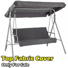 Replacement Top Fabric Cover for 3 Seater Metal Swing Chair - Grey 3502.