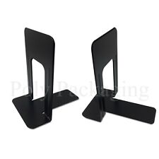 METAL BOOK ENDS Black 7"(180mm) Book Ends for HOME/OFFICE/WORKPLACE/WORK