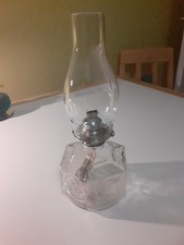 Paraffin Table Lamp, Good Clean Condition. Fresh Wick. No Or Very Little Rust.