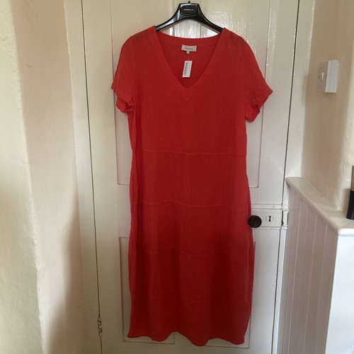 Sahara linen dress panelled - linen, in