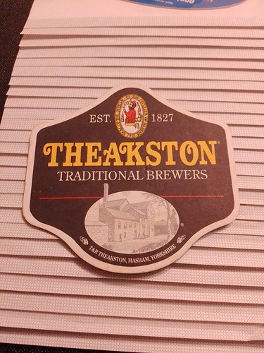 Theakston beer matt est - beer,