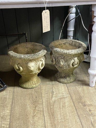 Pair cast stone - of,