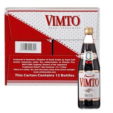 Vimto Arabic Fruit Cordial Syrup Original Glass Bottle 6x710ml
