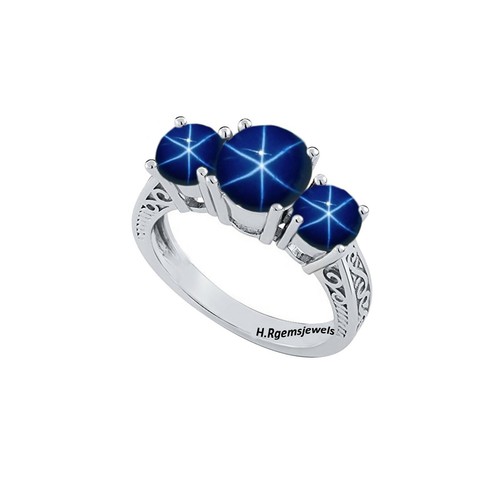 Lindy star sapphire ring - star,