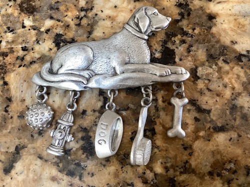 Vintage labrador dog pin - vintage, jj