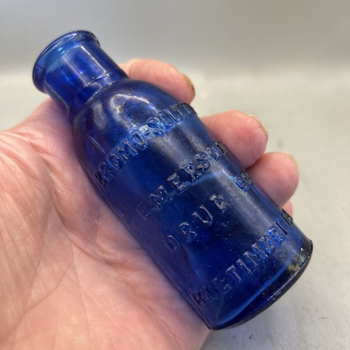 Nice blue edwardian chemist - edwardian,