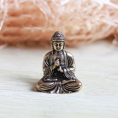 Mini copper laughing buddha - copper,