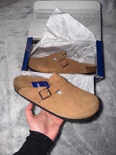 Birkenstock boston men beige - men's,