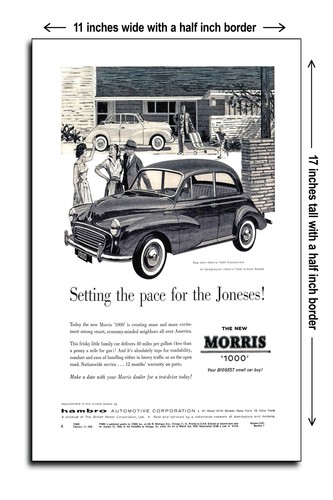 1958 morris 1000 - 1958, setting