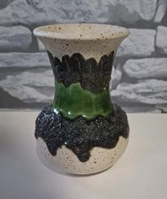 West German Pottery Fat Lava Vase By Bay Keramik 70-14
