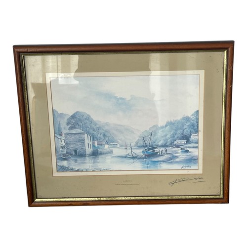 Framed kerris maritime print - kerris,