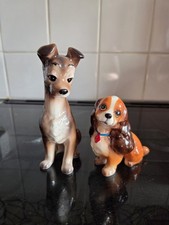 Walt Disney Productions Japan Lady and The Tramp Figurine Vintage 1950s