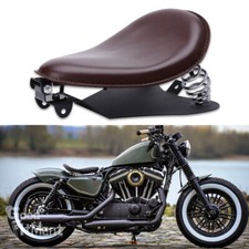 For Harley Sportster XL 883 1200 Bobber Brown Solo Seat Springs Bracket Cushion