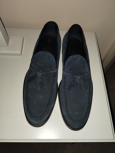Tods men blue suede - suede, tassel
