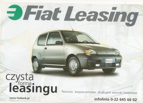 Fiat seicento van - leasing, car