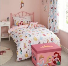 Disney Princess Duvet Cover Reversible Bedding Set Pink-Single