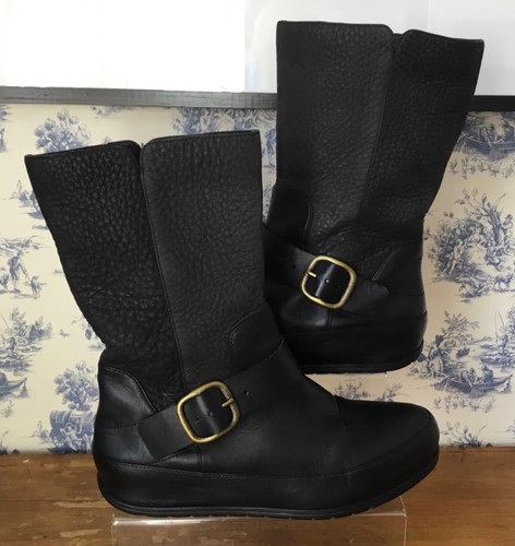 Fitflop dueboot black leather - dueboot,