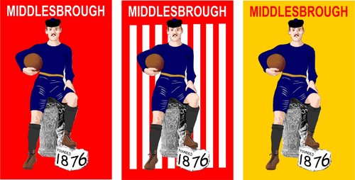 Middlesbrough formed pin - middlesbrough,