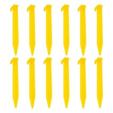 12PCS Plastic Tent Stakes