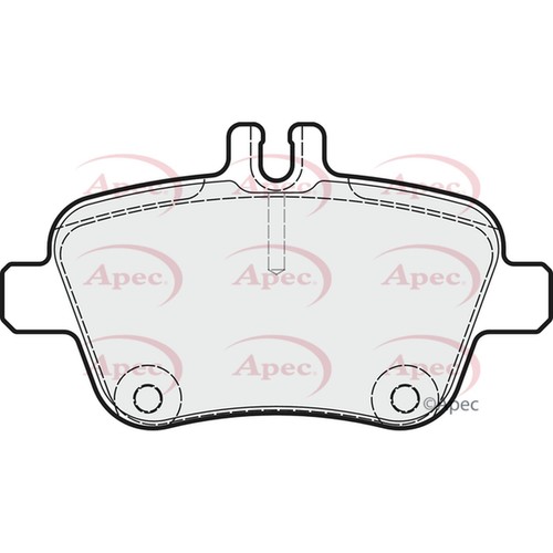 Brake pads set for - brake, mercedes