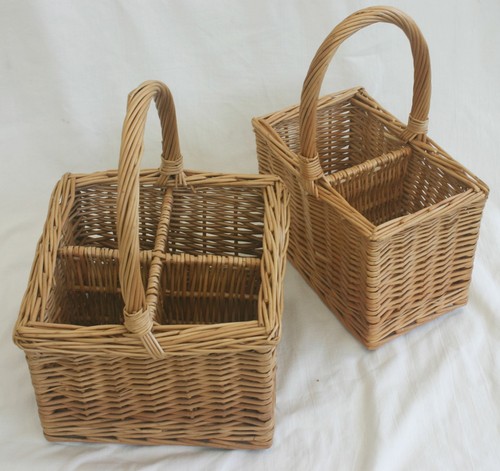Woven wicker wine bottle - woven,