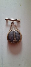 Antique c1920 Miniature Perfume Brooch Eiffel Tower