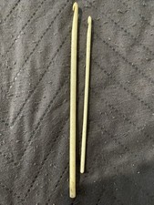Lot of 2  antique bone crochet hooks