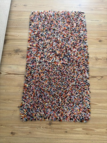 Vintage multicolour shaggy rug - shaggy,