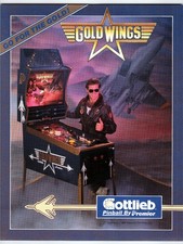 1987 Gold Wings Gottlieb Pinball Flyer Premier Technology Vintage