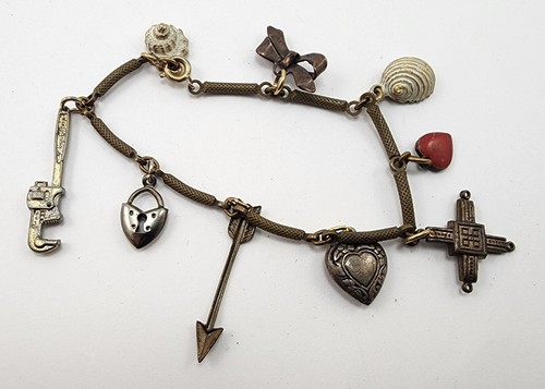 Vintage charm bracelet - charm,