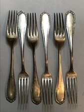 Silver Plate Dinner Forks Set