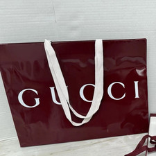 Gucci  Burgundy Gift Bag Tote