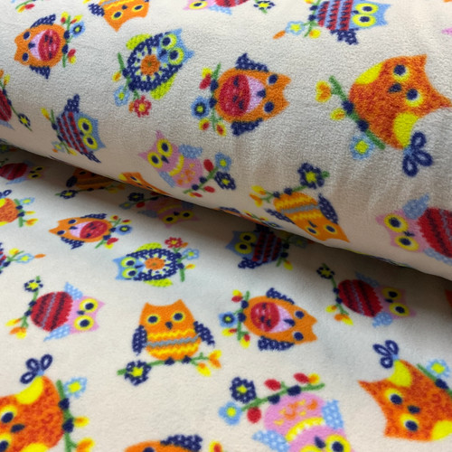 Colourful owls cream - colourful,