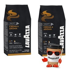 2kg (2 x 1kg) LavAzza Crema & Aroma Coffee, Espresso Beans **TWIN PACK OFFER**