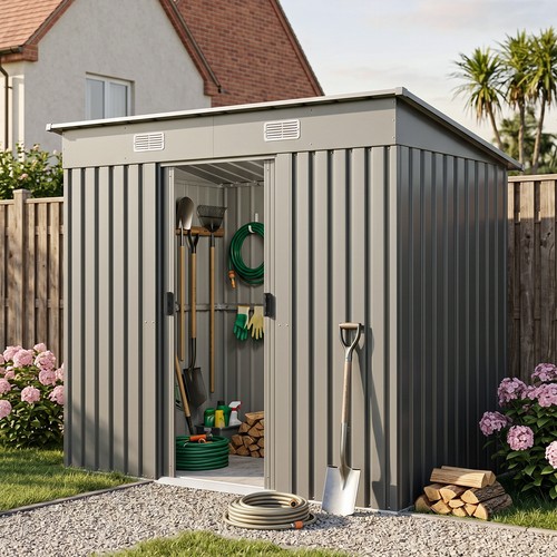 8ft metal garden shed - 8ft,