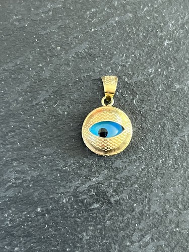 Solid 14k gold - evil, eye